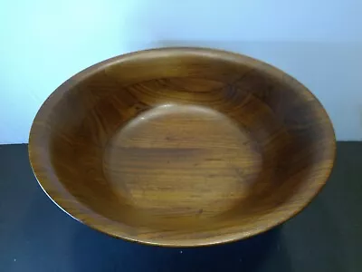 Vintage Burl Walnut 11  Salad Bowl Billings Missouri 82 • $21.99