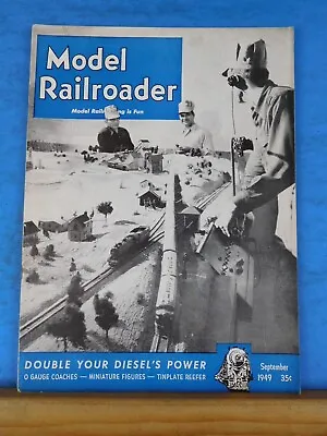 Model Railroader Magazine 1949 September Double Your Diesel Power Mini Figures O • $5