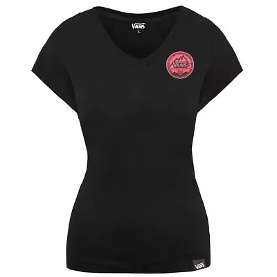 £13.99 • Buy Vans Mountain Edition Short Sleeve Black V-Neck Womens T-Shirt VQWJ6U0