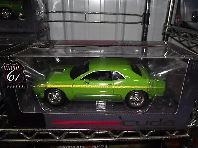 Highway 61 1/18 Cuda Concept Sublime Green W/ Yellow Stripes NIB • $9.50