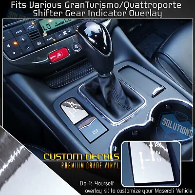 For Maserati Granturismo Quattroporte Gear Shifter Indicator Decal Chrome Vinyl • $19.95