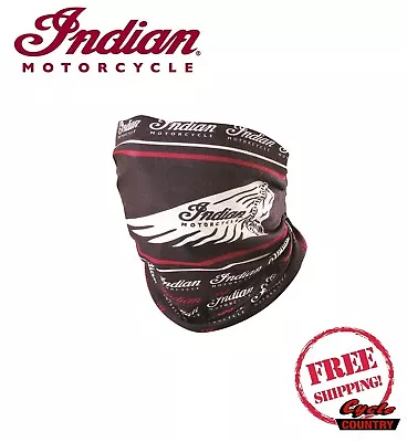 Genuine Indian Motorcycle Unisex Multifunctional Headwrap Face Mask Neck Tube B • $18.99