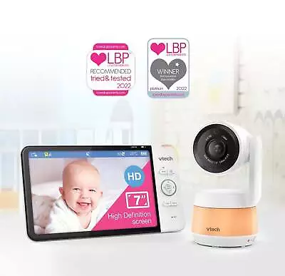 Vtech Smart Wi-Fi Video Baby Monitor RM7767HD LCD 7  Screen Infant Safety New • £210.99