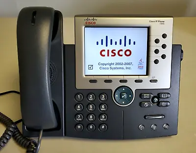 LOT OF 5 Cisco Unified IP VOIP 7900 Series Phone Model CP-7965G (Grey)  • $59.95