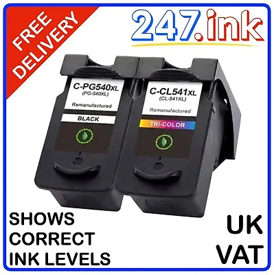 540XL 541XL Compatible Ink Cartridges For Canon MG4150 MG4250 LOT (non-oem) • £23