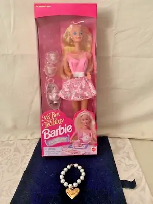 Barbie My First Tea Party # 14592 & Little Girls Barbie Bracelet  NRFB • $21