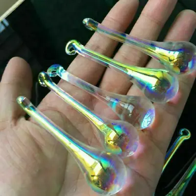 $8.95 • Buy AB Crystal Raindrop Chandelier Glass Prism 5x Suncatcher Drop Icicle Diy Pendant