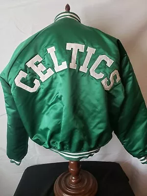 🔥🚨Vintage Boston Celtics Chalk Line XL Starter Style Spellout Jacket EUC Rare! • $599.99