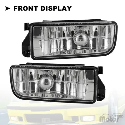 Fog Lights For 1992-1999 BMW E36/M3 3 Series Clear Glass Lens Lamp W/H1 55W Pair • $29.99