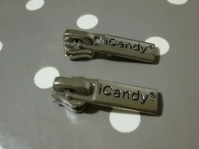 2x GENUINE ICandy Apple 1 Pear & Cherry Replacement ZIPS For Seat Fabric Cover • £2.95