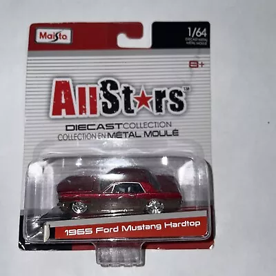 Maisto All Stars Series 14 1965 Ford Mustang Hardtop Red & Gold Flame Decals • $22