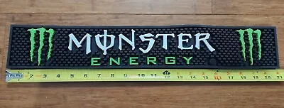 Monster Energy Drink Rubber Bar Mat  21 X 3 1/4 New Old Stock • $19.75