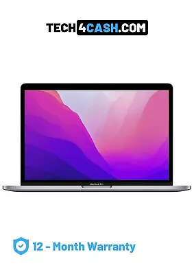 Apple MacBook Pro 13 Inch 2022 M2 8C/10C 8GBRAM 512GB SSD Space Grey - Very Good • £988