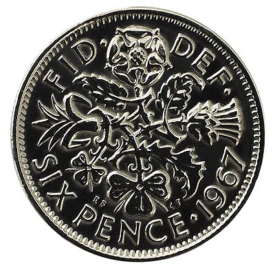 £1.99 • Buy Polished Lucky Sixpences 1920-1967  Choice Of Date / Year Wedding/ Birthday
