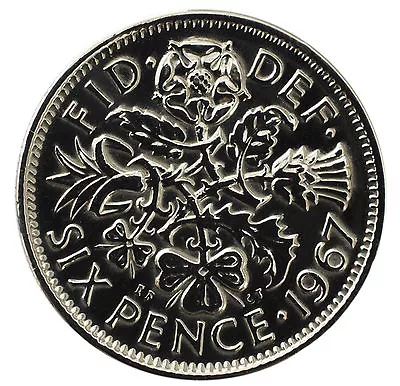 Polished Lucky Sixpences 1920-1967  Choice Of Date / Year Wedding/ Birthday • £2.19