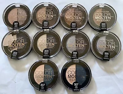 Lot Of 10: NEW Maybelline Eye Studio Color Molten Cream Eye Shadow Duos (AS IS) • $16.99