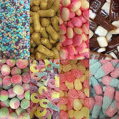 PICK And MIX Retro SWEETS Gummy Fizzy Sour Party Bags Retro Weddings Candy Carts • £3.98