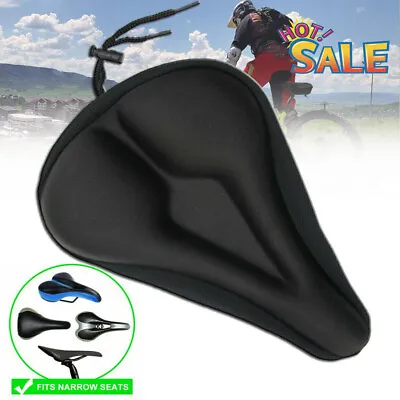 Bike Seat Cover Comfort Cushion Cover Soft Padded Mountain Bicycle Saddle Sport • $5.90