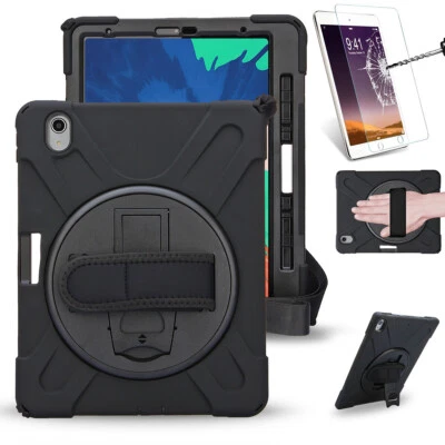 $68.99 • Buy Hybrid Case Glass For IPad Pro 11 Inch Heavy Duty Kids Stand Rubber Rugged Cover