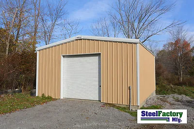 Steel Factory Mfg 20x24x10 Galvanized Metal Storage Steel Garage Building Kit • $11699