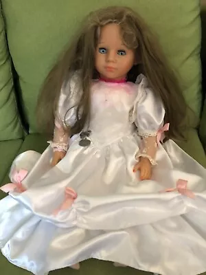 Bridgette Zapf Hand Signed 26” Doll Ribbons & Lace • $39.95