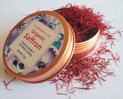 Premium Organic Super Negin Saffron Tested Grade 1 For Quality Hand Picked 1g • £7.99