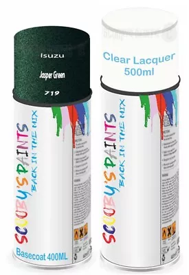 For Isuzu Aerosol Spray Paint Jasper Green 719 Car Scratch Fix Repair Lacquer • £21.99