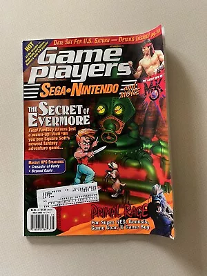 Vintage Game Players Magazine Sega Nintendo May 1995 The Secret Of Evermore • $4.95