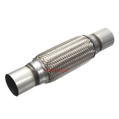 Exhaust Flex Pipe 2.25  X 4  6  8  10  12  Heavy Duty Stainless Steel 8 -16  OL • $18.30