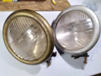 Antique Vintage Car Headlight Head Lamp C M Hall 909 1916 Jalopy Model T Brass A • $249