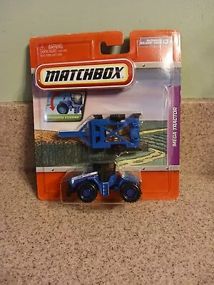 2009 Matchbox Working Rigs Blue Mega Tractor Real Working Parts! • $19.99