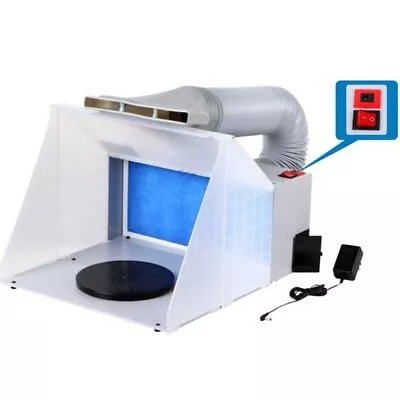 HS-E420DCK Spray Gun Spray Booth Exhaust Mist Suction Device For Model Crafts • $308