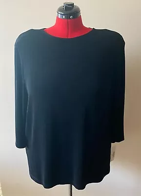 Vikki Vi - Brand New With Tags - Black Pull Over Top - 2x • $50