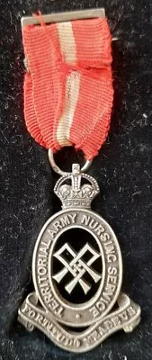 Territorial Army Nursing Service College 1908 Silver Medal In Original Fitted( • £75