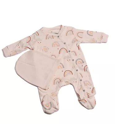 Newborn Baby Boy Girl Kids Romper Jumpsuit Bodysuit Hat Clothes Outfit 0-3/ 3-6 • £11.99