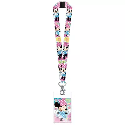 Disney Minnie Mouse Lanyard W/ PVC Card Holder • $9.95