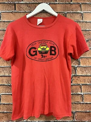 Deux Chevaux Club Of Great Britain Citroen 2CV Tshirt Vintage Made In England • £14.99