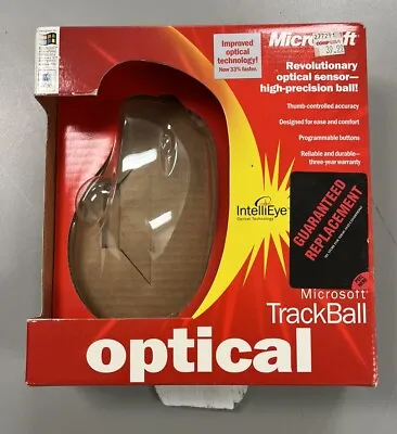 *Box Only* Microsoft Trackball Optical Mouse D67-00001 USB Ps/2 • $9.98