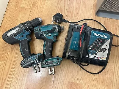 Makita Combi Drill & Impact Driver LXT 18V Li-Ion & Fast Charger Spares Repair • £50