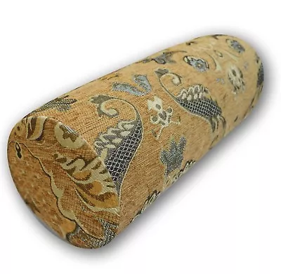 Bolster Cover*Damask Chenille Neck Roll Tube Yoga Massage Pillow Case Custom*Wk1 • £22.15