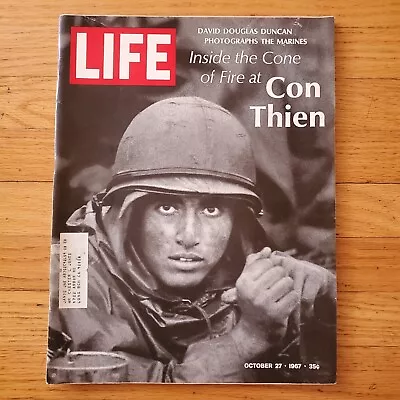 Life Magazine Marine At Con Thien Vietnam War Computers Logic October 27 1967 • $14.96
