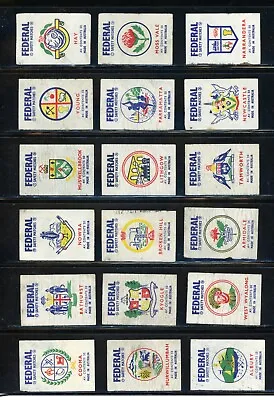 Vintage Matchbox Advertising Labels Lot Of 42 Different !! Kk63 • $1.45