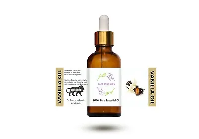 Vanilla Pure Natural Oil Pure Organic In Dropper Amber Bottle From India • £41.69