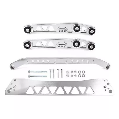 Rear Lower Control Arm+ Subframe Brace + Tie Bar For Honda Civic EG 92-95 Silver • $108.99