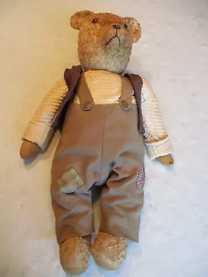 Vintage Antique Rare Unusual Mohair Glass Eyes Jointed Unknown  20  Teddy Bear • $99.99