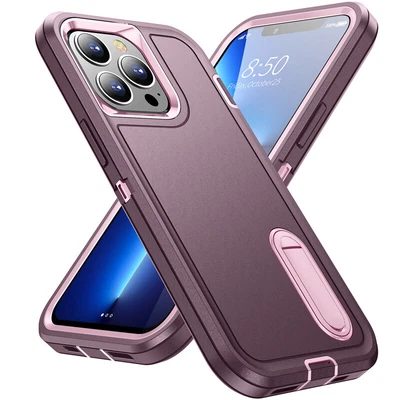 $10.99 • Buy For IPhone 14 13 12 11 Pro Max XS XR 8 7 Plus Case Shockproof Tough Stand Cover