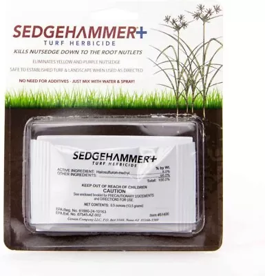 SedgeHammer + Plus Turf Herbicide(13.5 Grams) Mix & Spray Kills Nutsedge To Root • $12.99