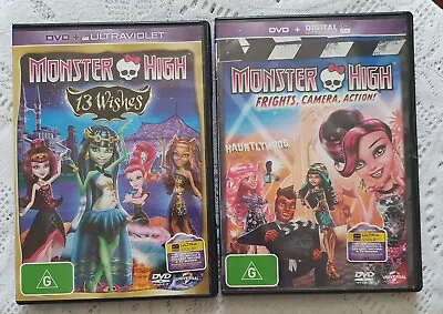 DVDs Monster High - Scaris City Of Frights/13 Wishes/Frights Camera Action! • $12.84