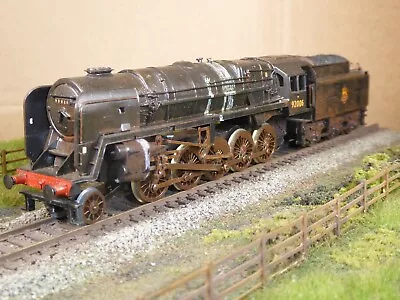 Triang/Hornby 00 Gauge BR Class 9F 2-10-0 Steam Loco/Tender No 92006 Weathered • £74.50