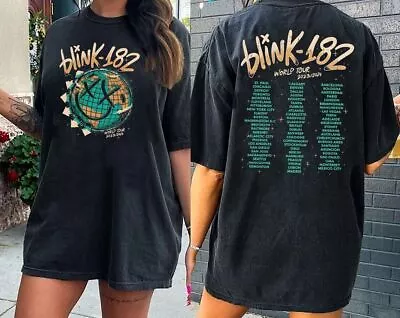 Blink 182 World Tour 2024 T Shirt Blink 182 Concert Shirt World Tour 2024 Tee • $37.99